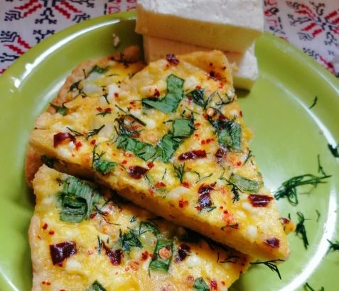 Quiche rapid cu telemea și verdețuri de primăvară. #Fararisipa