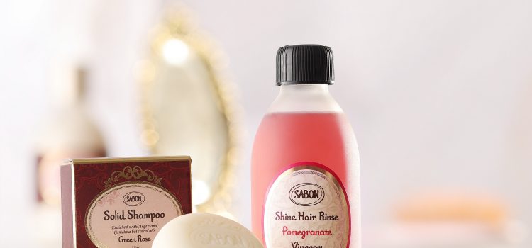 Produse noi pentru îngrijirea părului de la Sabon: șampon solid și oțet de păr cu extract de rodie